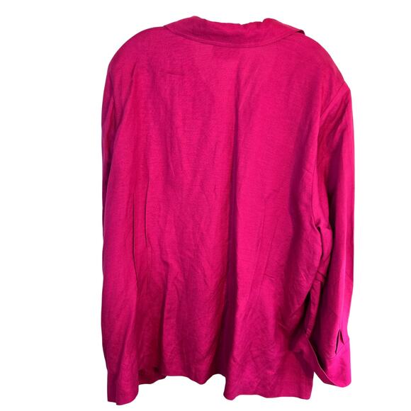 Added Dimension 2X Women's Blazer Pink Suit Coat Plus Size 22W 24W Jacket XXL - Picture 4 of 5
